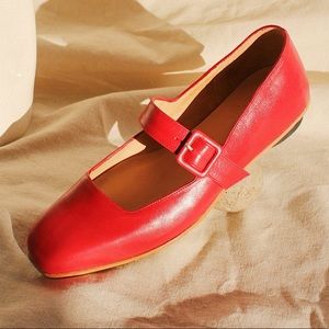 Zou Xou Red Eugenia Flats